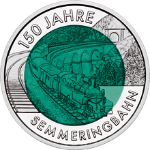 25 Euro, 150 lat alpejskiej kolei Semmering, 2004