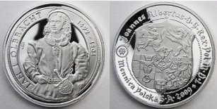Koronowani Królowie Polski - Jan Olbracht (1492-1501) - zestaw srebrny, 2009